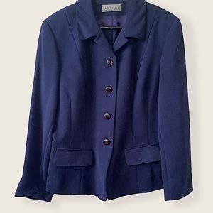 UNION SQUARE | Vtg 80s Navy Blazer